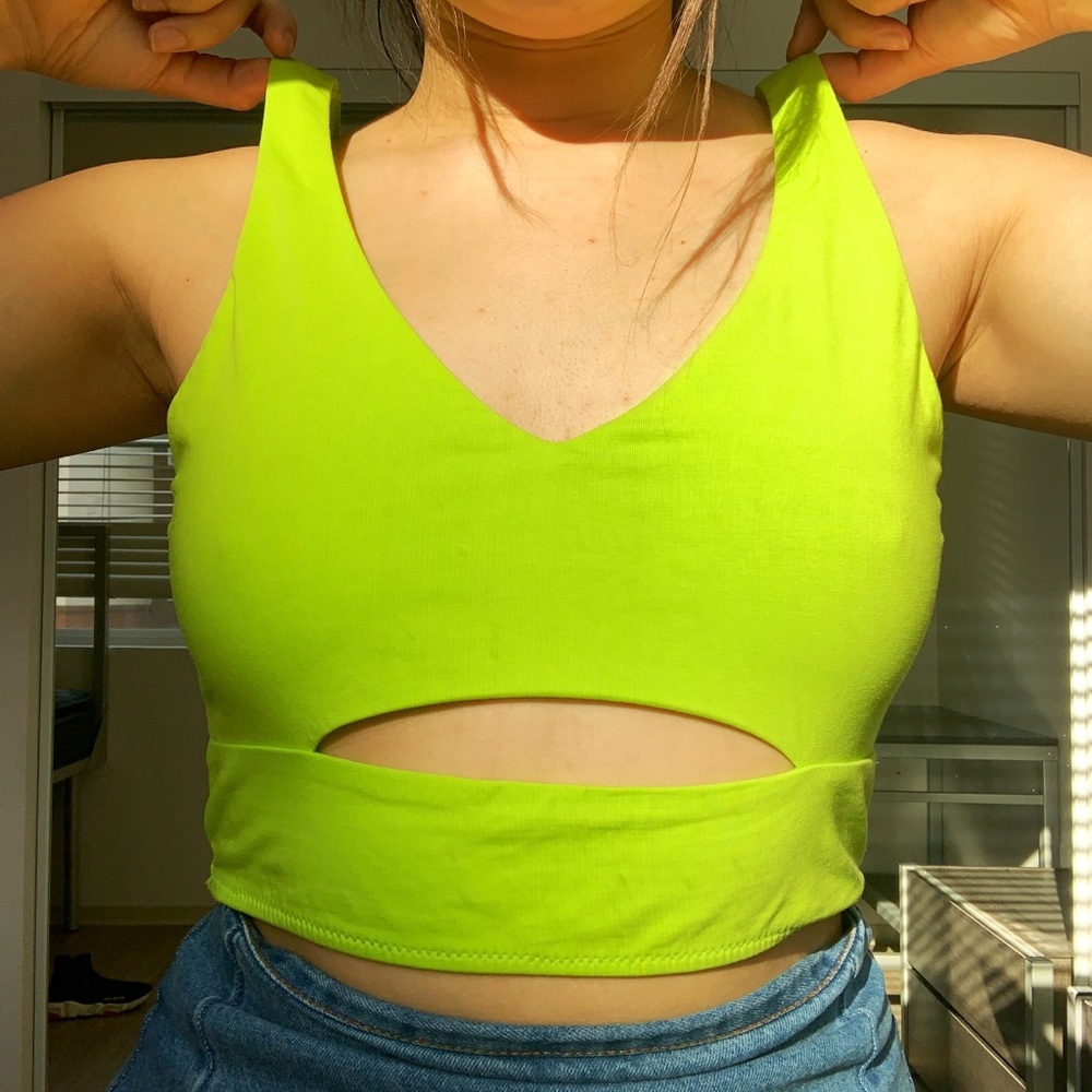 UO 90s Neon Crop Top